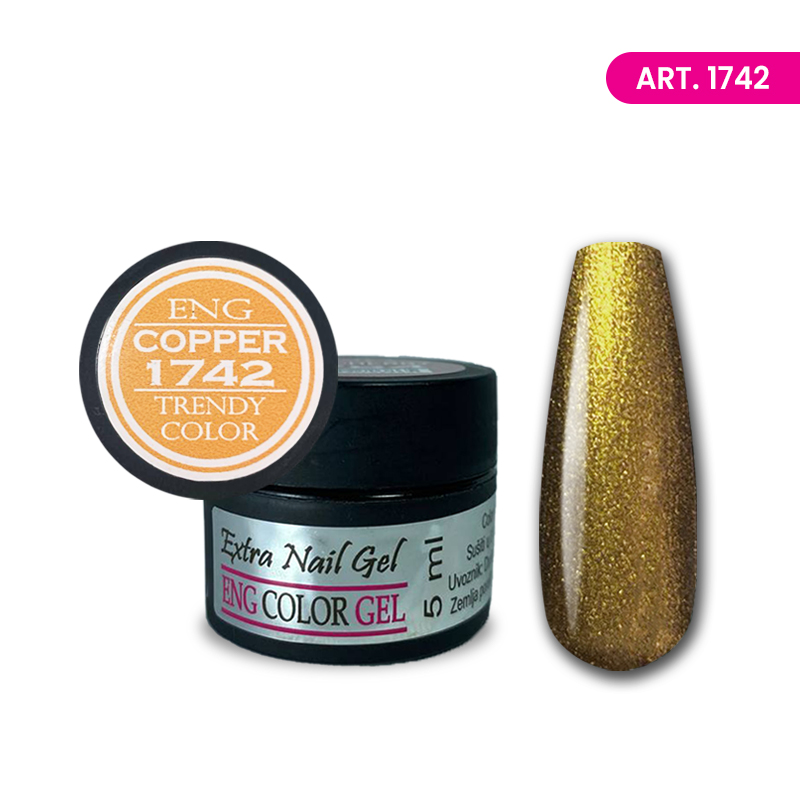 Color gel ENG COPPER 5ml art.1742 - Depilmedic BIH