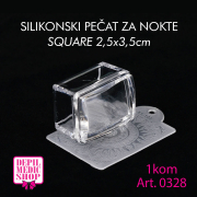Silikonski pečat  SQUARE Art.0328