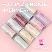 Folija za nokte MERMER 10/1 Art.0424